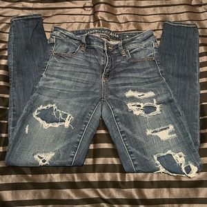 AE distressed Jeggings